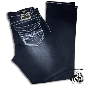 “ Nicholas “ | BOOT CUT MEN JEANS MEDIUM WASH BLACK