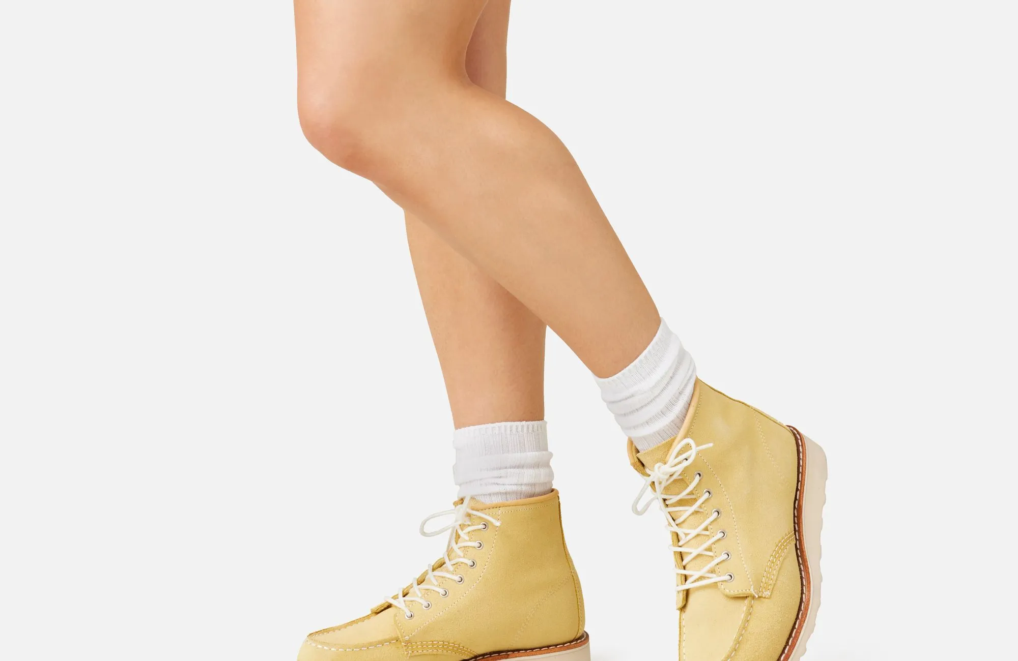 6-Inch Classic Moc Women's Short Boot in Butter Abilene Leather     