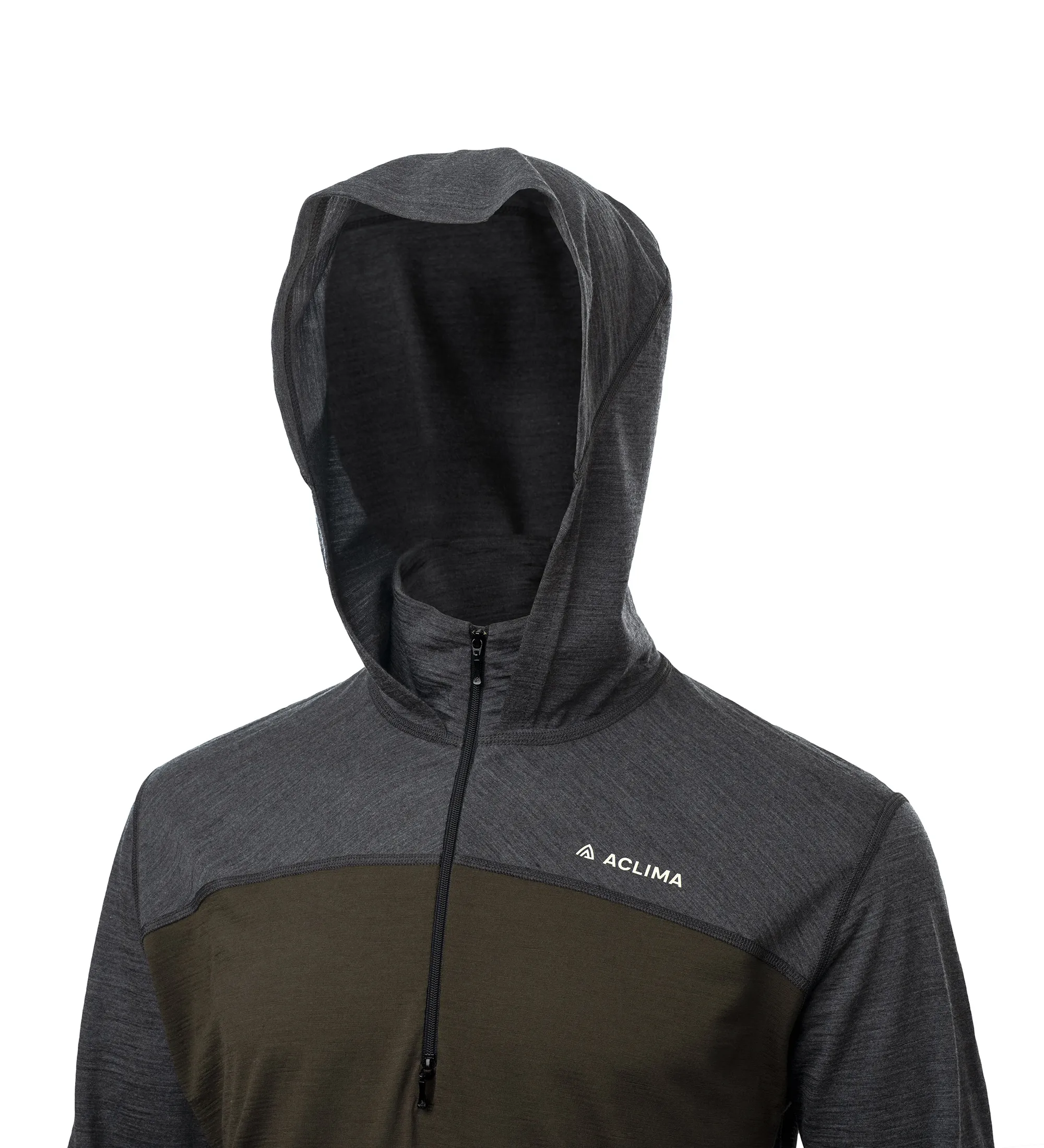 Aclima Men's LightWool 180 Hoodie Tarmac/Marengo | Buy Aclima Men's LightWool 180 Hoodie Tarmac/Marengo here | Outnort