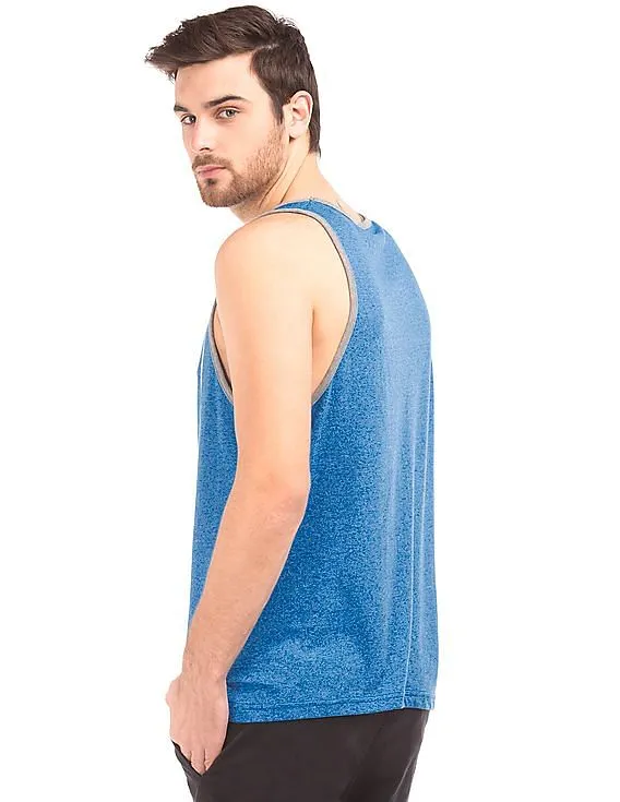 Aeropostale Heathered Logo Print Tank