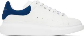 Alexander McQueen White & Blue Oversized Sneakers