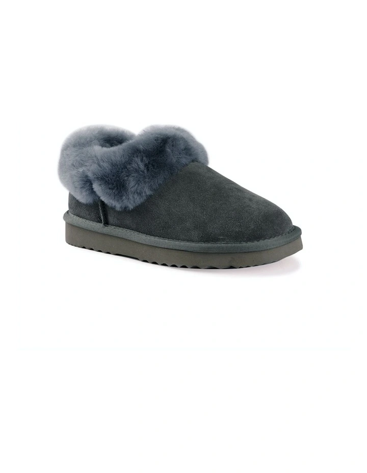 Ankle Wool Slipper in Grey