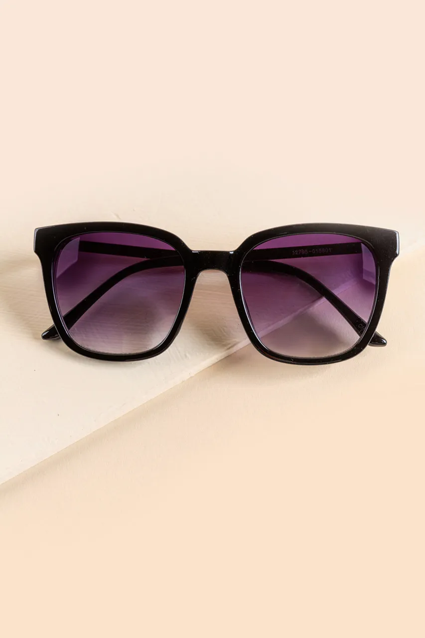 Anne Metal Square Sunglasses