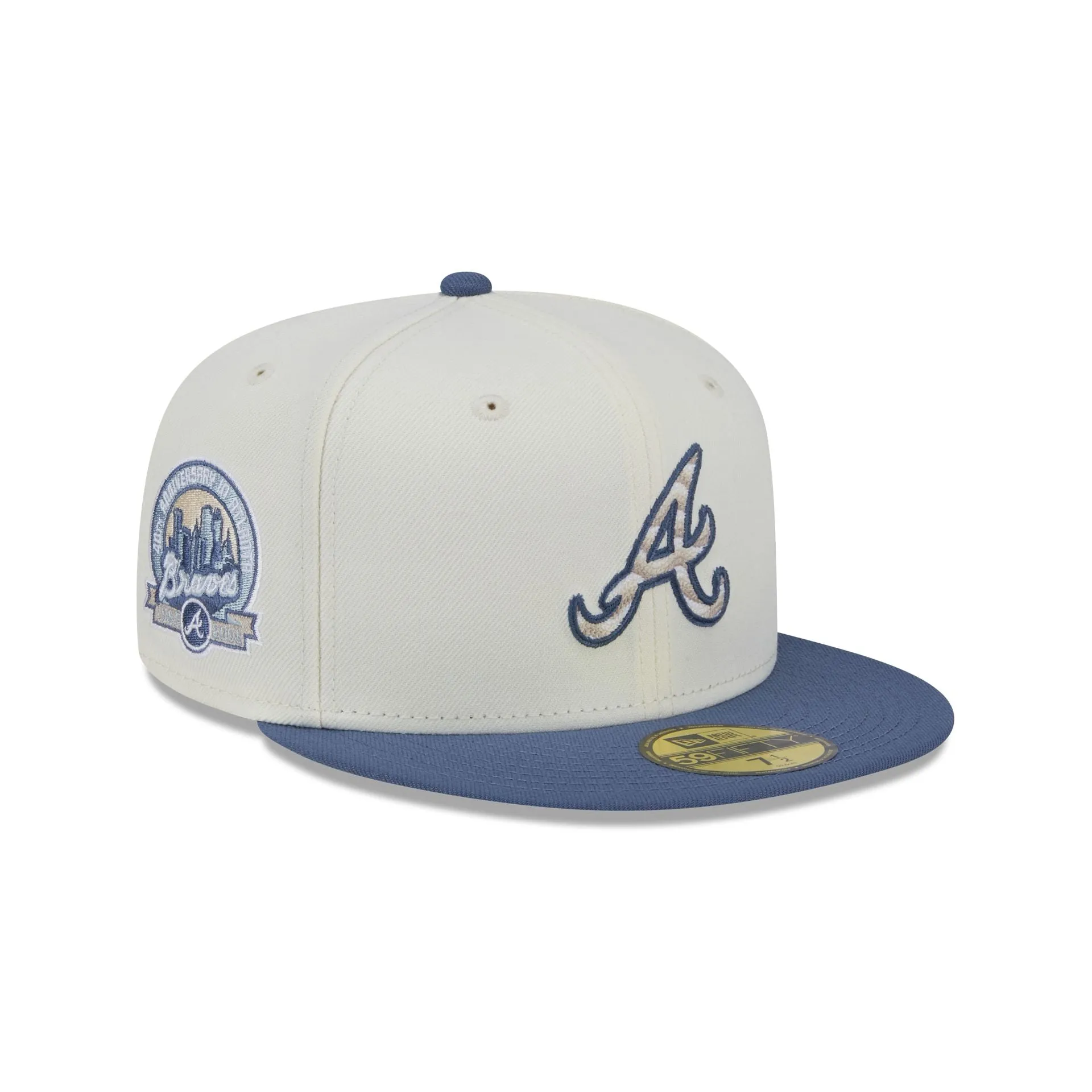 Atlanta Braves Wavy Chainstitch 59FIFTY Fitted Hat