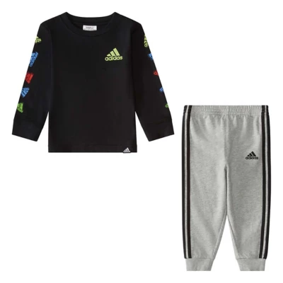 Baby Boys' adidas Long Sleeve AOP T-Shirt and Joggers Set