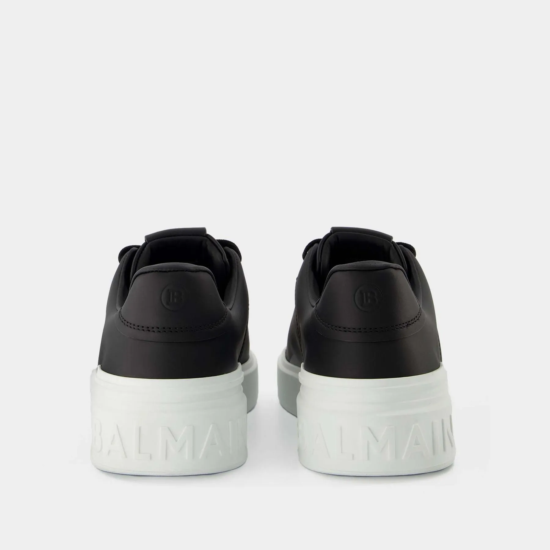 Balmain  B Court Sneakers - Balmain - Black/White - Leather