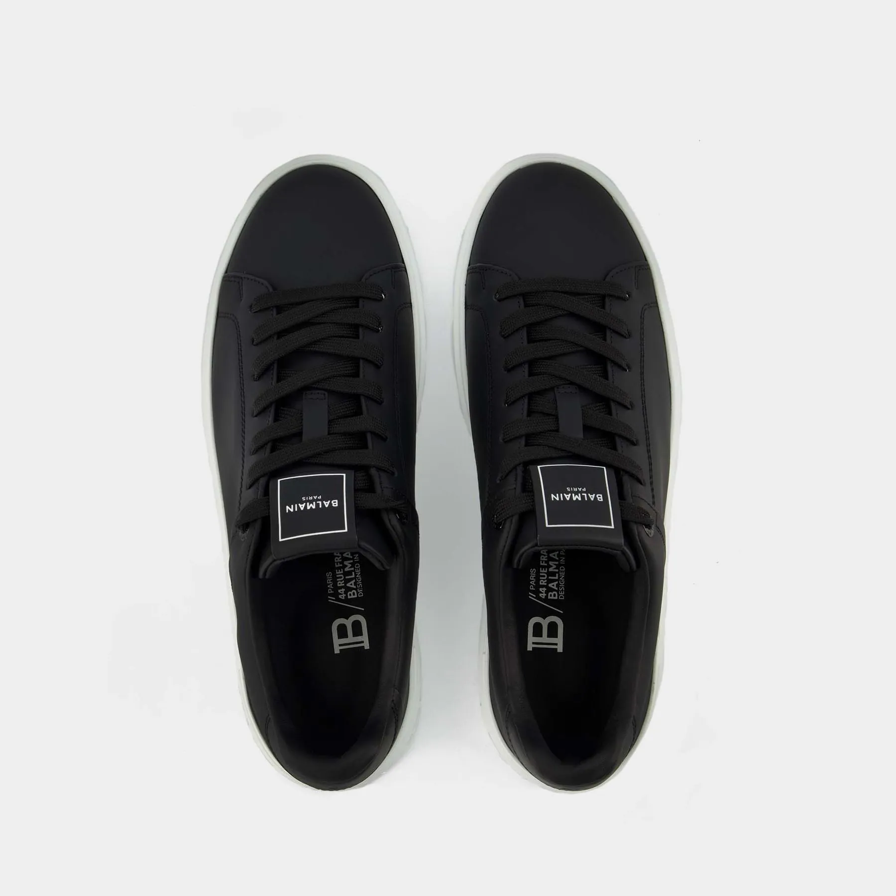 Balmain  B Court Sneakers - Balmain - Black/White - Leather