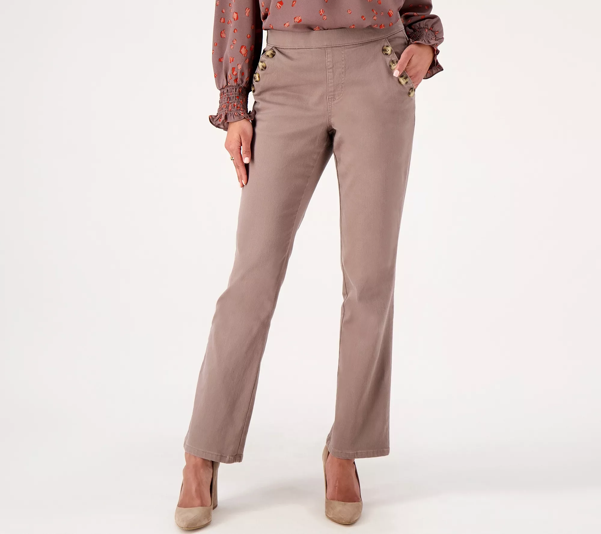 Belle by Kim Gravel Regular TripleLuxe Twill Jeans