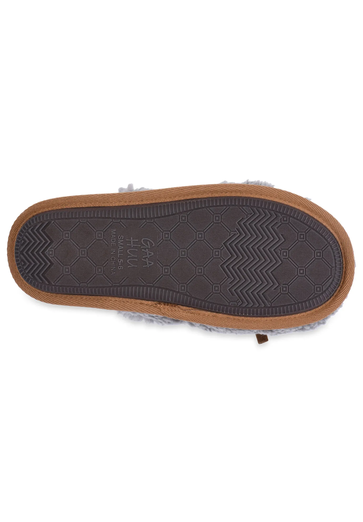 Berber Faux Suede Tie Scuff Slipper