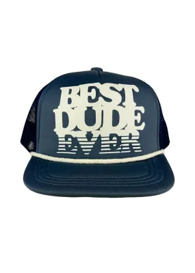 Best Dude Ever Kids' Trucker Hat - Navy