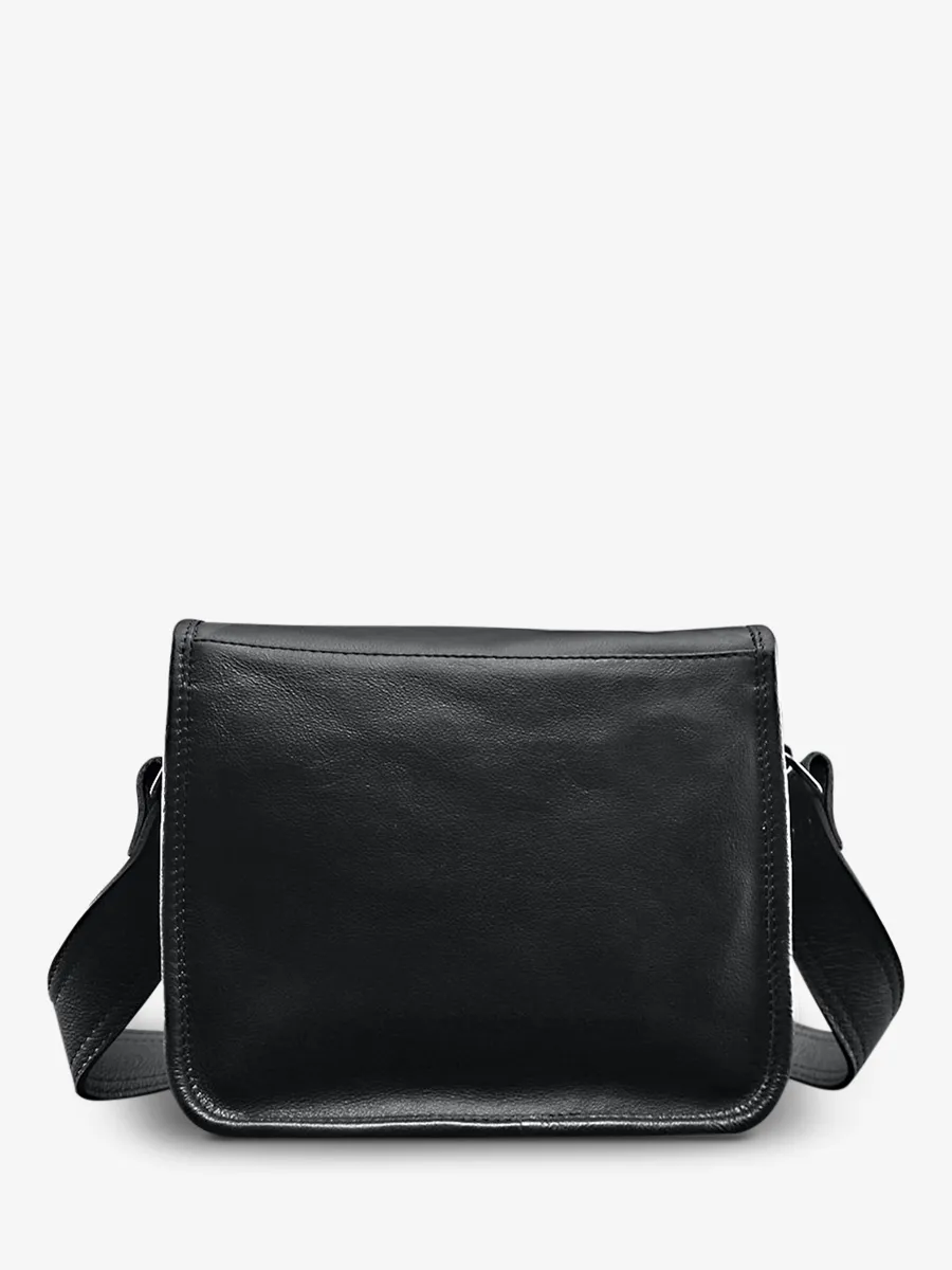 Black Leather Shoulder Bag - LaSacoche S Black | PAUL MARIUS