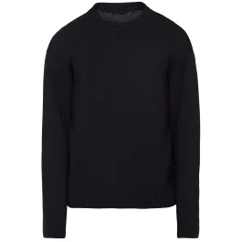 Black wool jumper