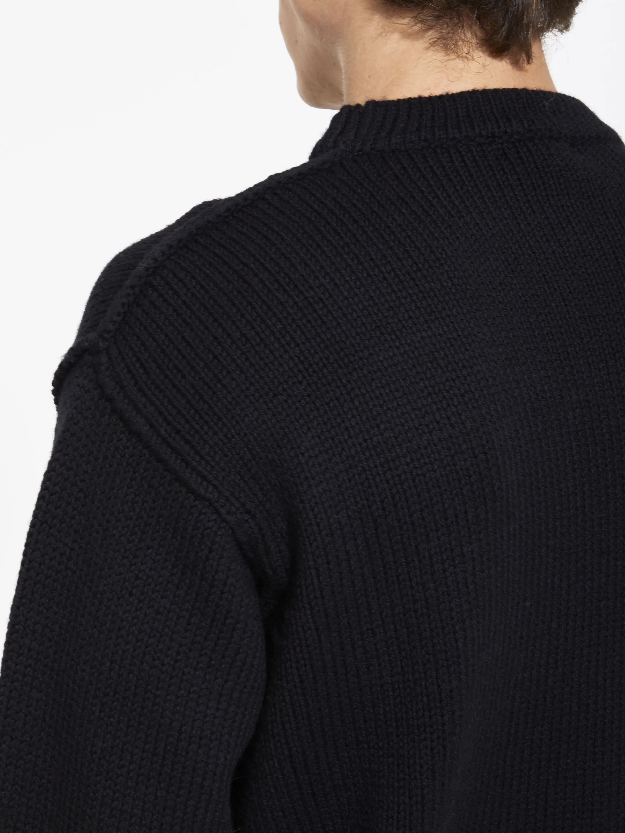 Black wool jumper