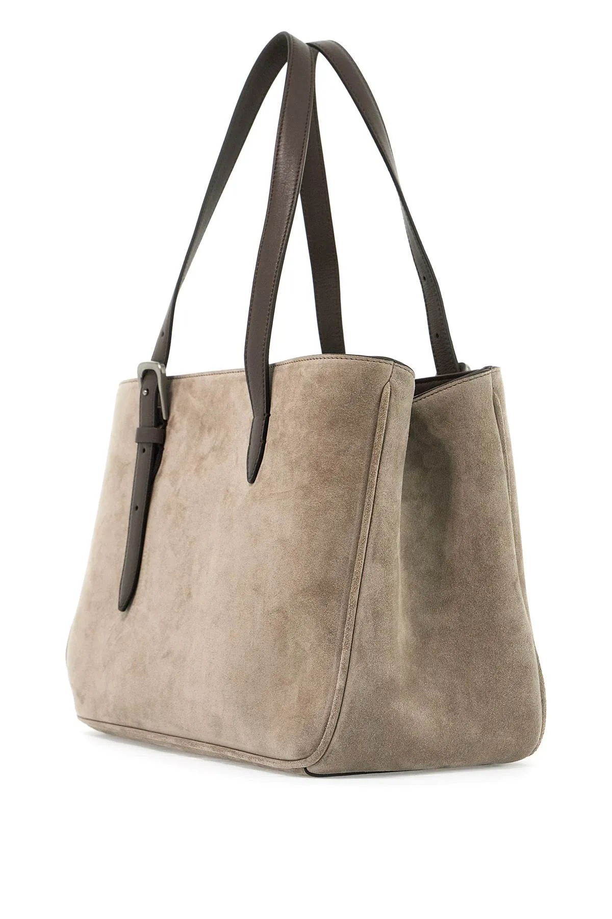 Brunello Cucinelli    Brunello Cucinelli Suede Shoulder Bag With Seven