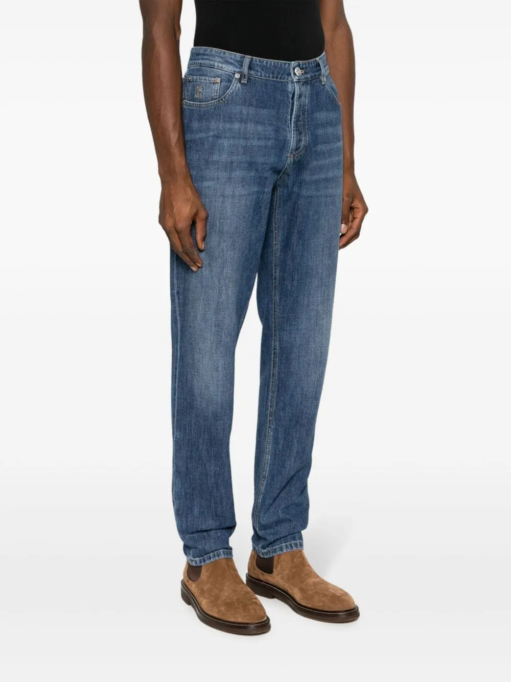 Brunello Cucinelli    Brunello Cucinelli Traditional Fit Denim Jeans