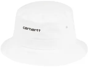 Carhartt WIP Mens Bucket Hat White Black