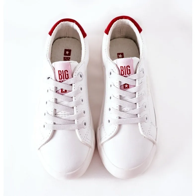 Children's Leather Sneakers Big Star DD374134 White