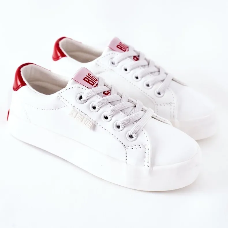 Children's Leather Sneakers Big Star DD374134 White