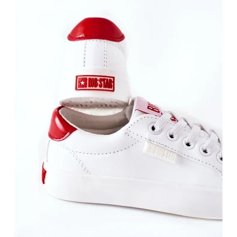 Children's Leather Sneakers Big Star DD374134 White