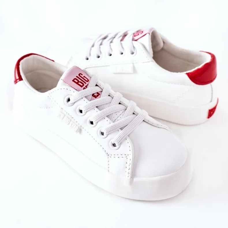 Children's Leather Sneakers Big Star DD374134 White