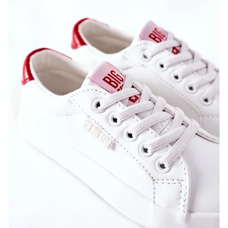 Children's Leather Sneakers Big Star DD374134 White