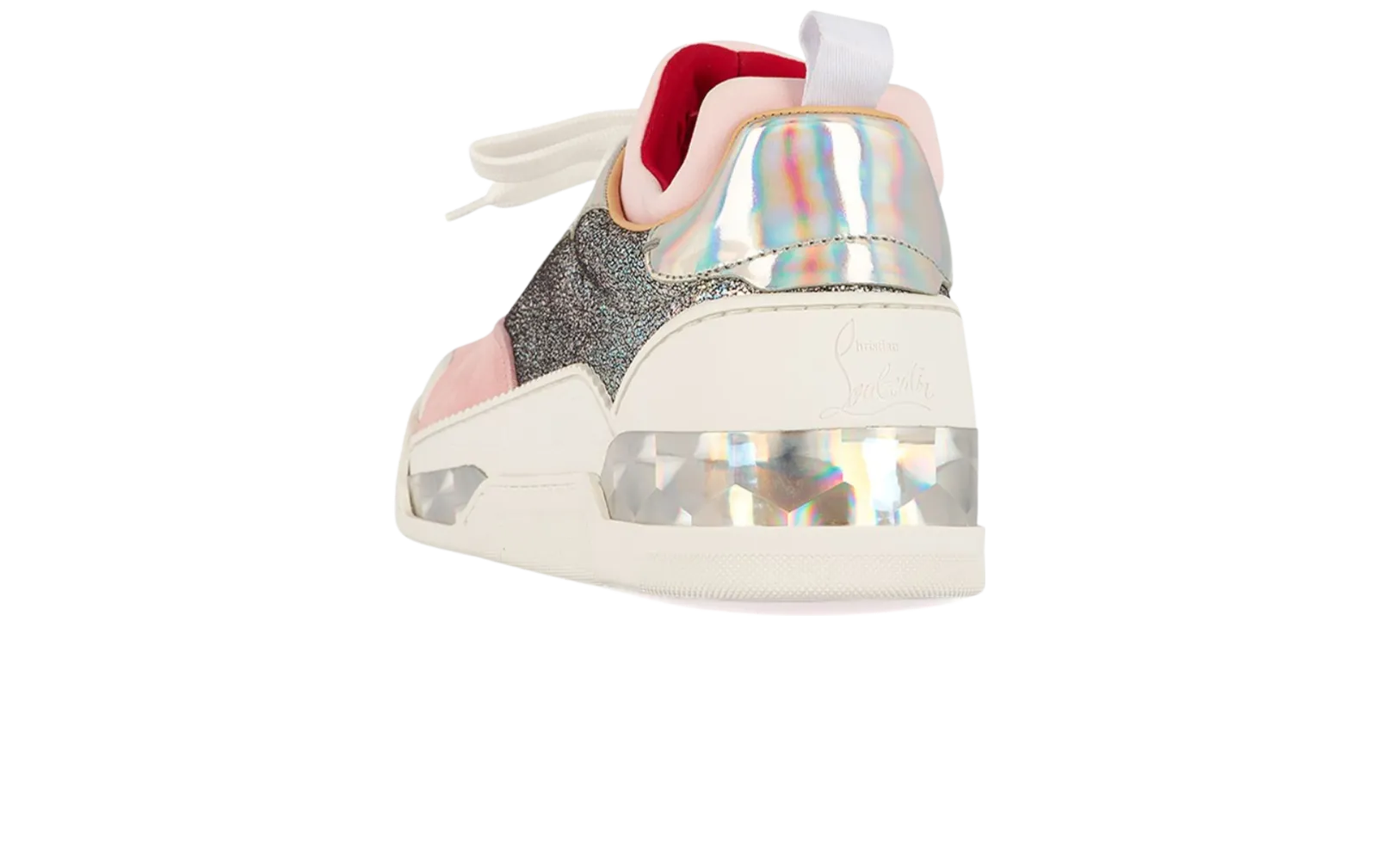 Christian Louboutin Aurelien Pink Lame Trainers