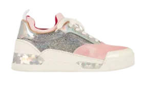 Christian Louboutin Aurelien Pink Lame Trainers