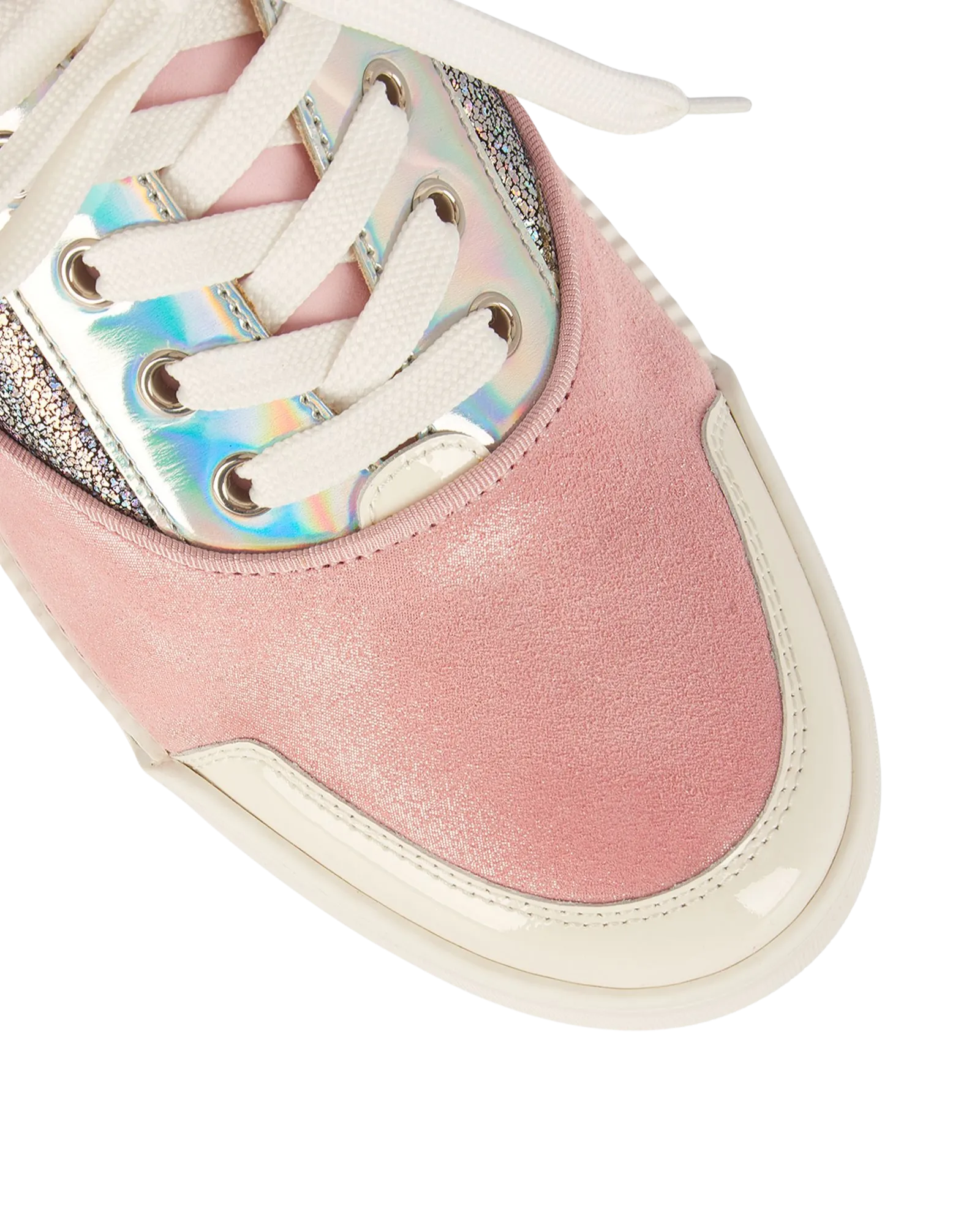 Christian Louboutin Aurelien Pink Lame Trainers