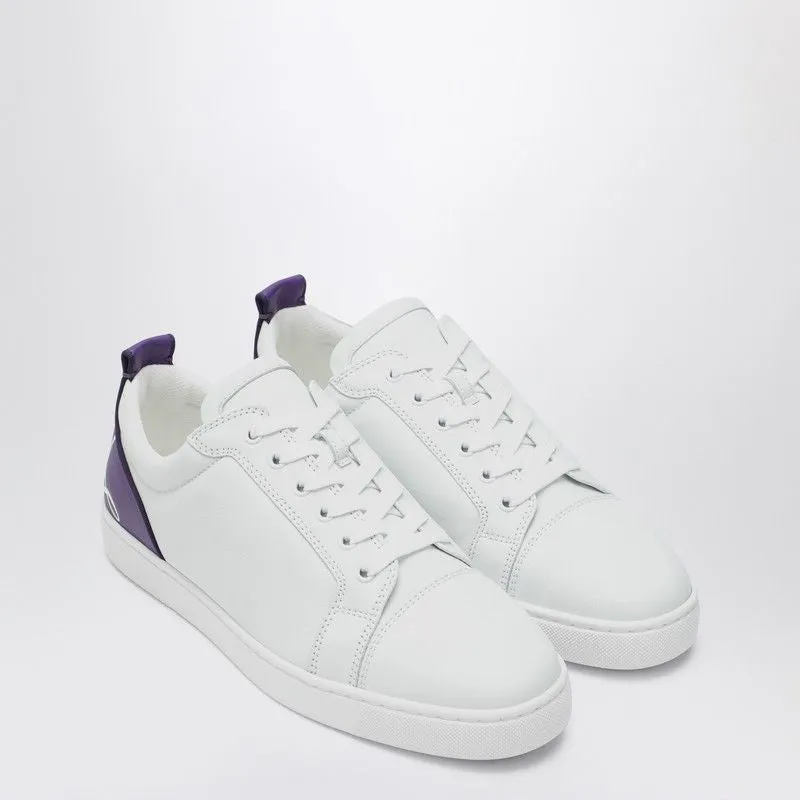 CHRISTIAN LOUBOUTIN Elegant White Low Top Leather Sneakers