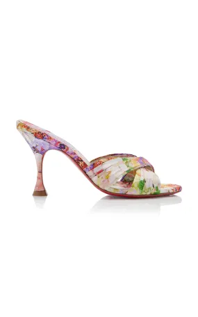 Christian Louboutin Nicol Is Back 85mm Crepe Satin Sandals