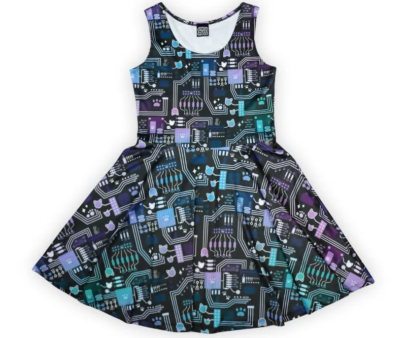 Circatboard Dress (Cat Circuitboard Dress) | Cakes with Faces