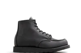 Classic Moc Men's 6-inch Boot in Black Harness Leather     