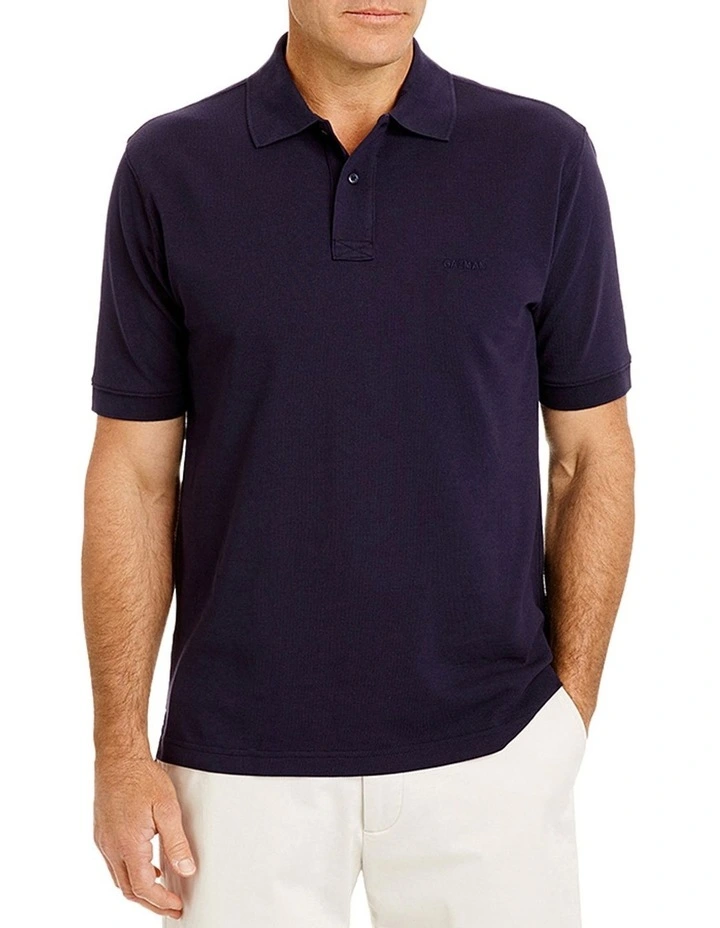 Classic Pique Polo in Navy