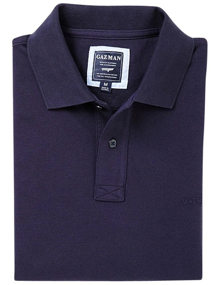 Classic Pique Polo in Navy