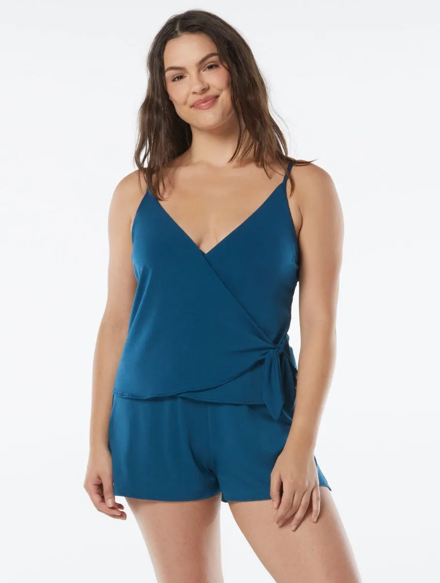  Coco Contours Chroma Bra Sized Swim Romper - Heritage     