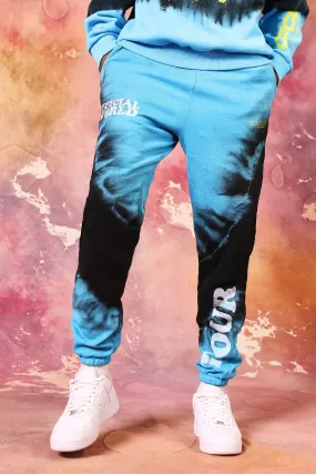 Core Fit Tour Drip Face Tie Dye Joggers | boohooMAN UK