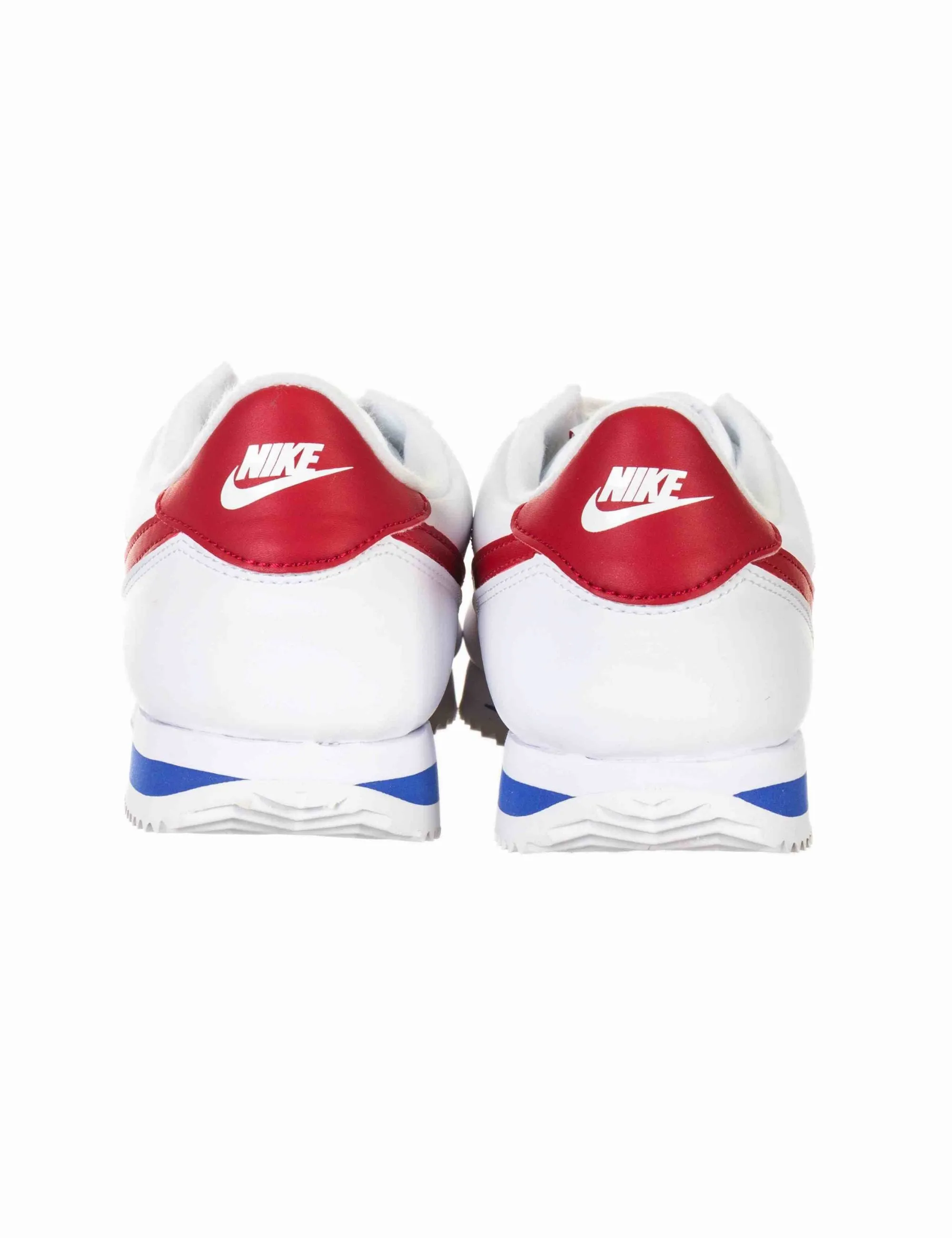 Cortez Basic Leather Trainers - White/Volt Red