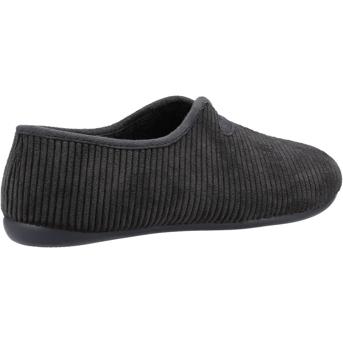 Cotswold Grouse Loafer Slipper Black