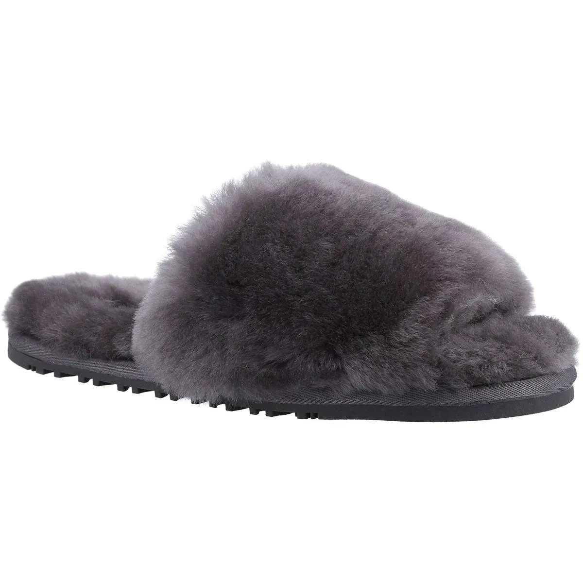 Cotswold Westfield Sheepskin Mule Slipper Grey