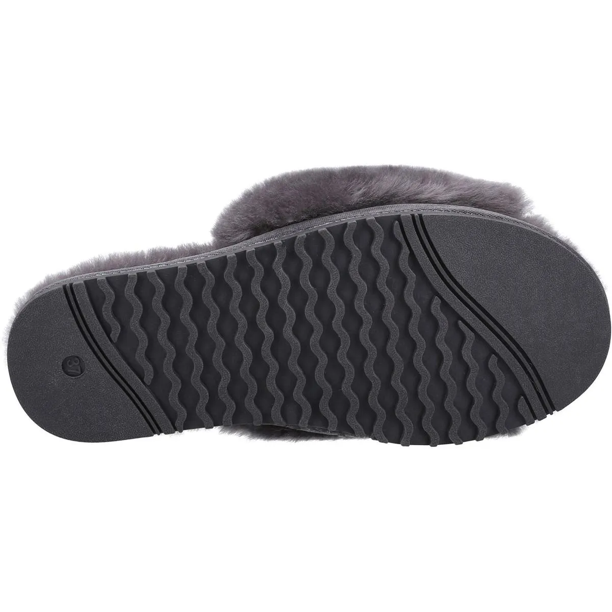 Cotswold Westfield Sheepskin Mule Slipper Grey