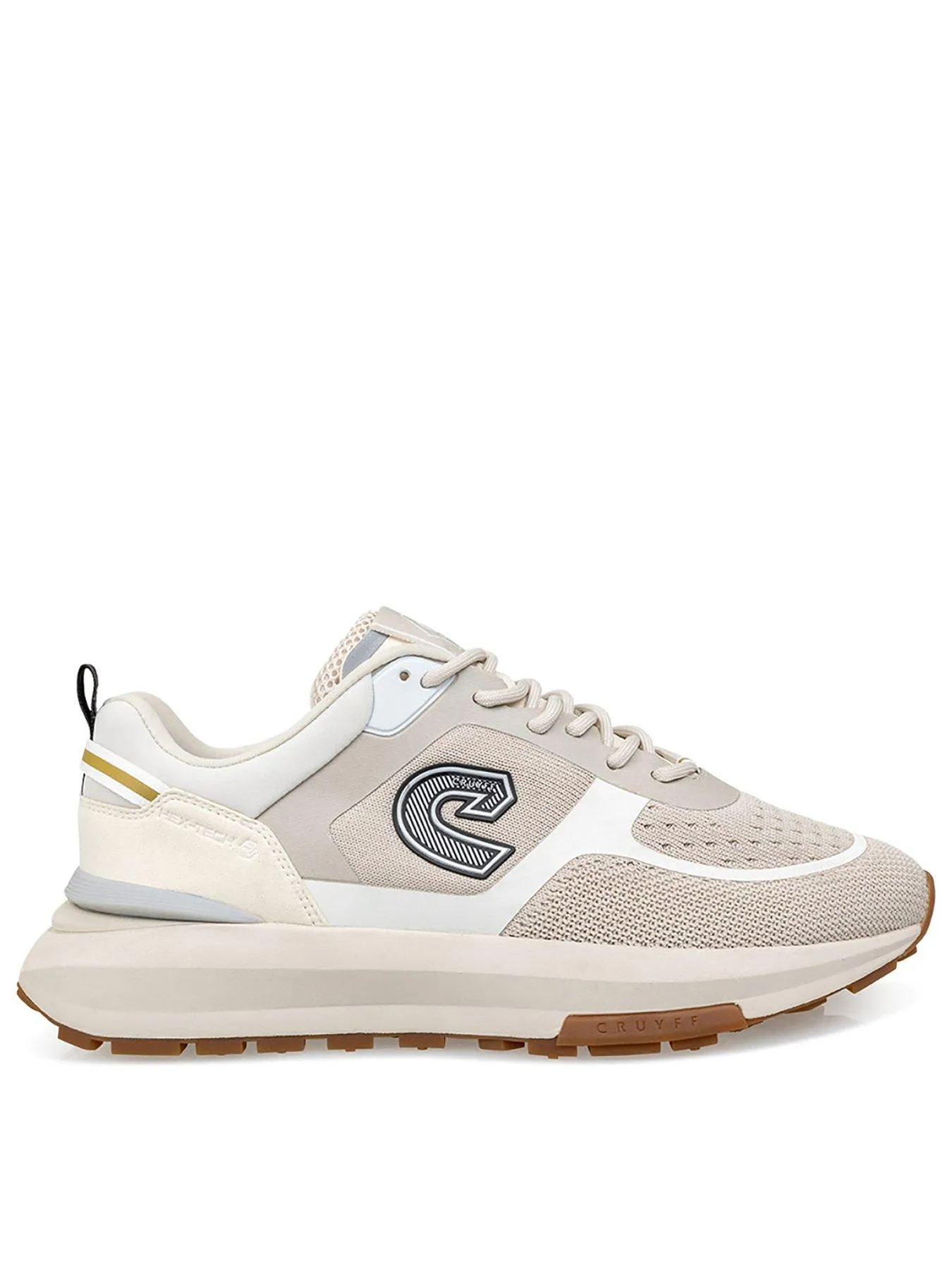 CRUYFF Fuzeknit Premium Knit Trainers - Cream