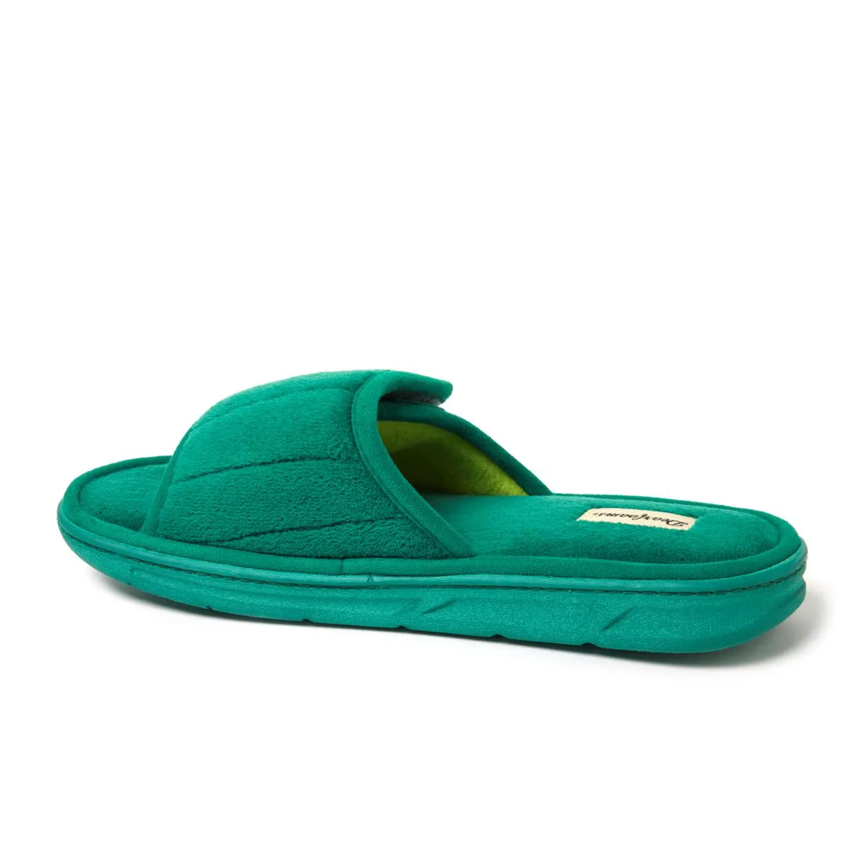      Dearfoams Men's Adjustable Indoor/Outdoor Terry Slide Slipper     