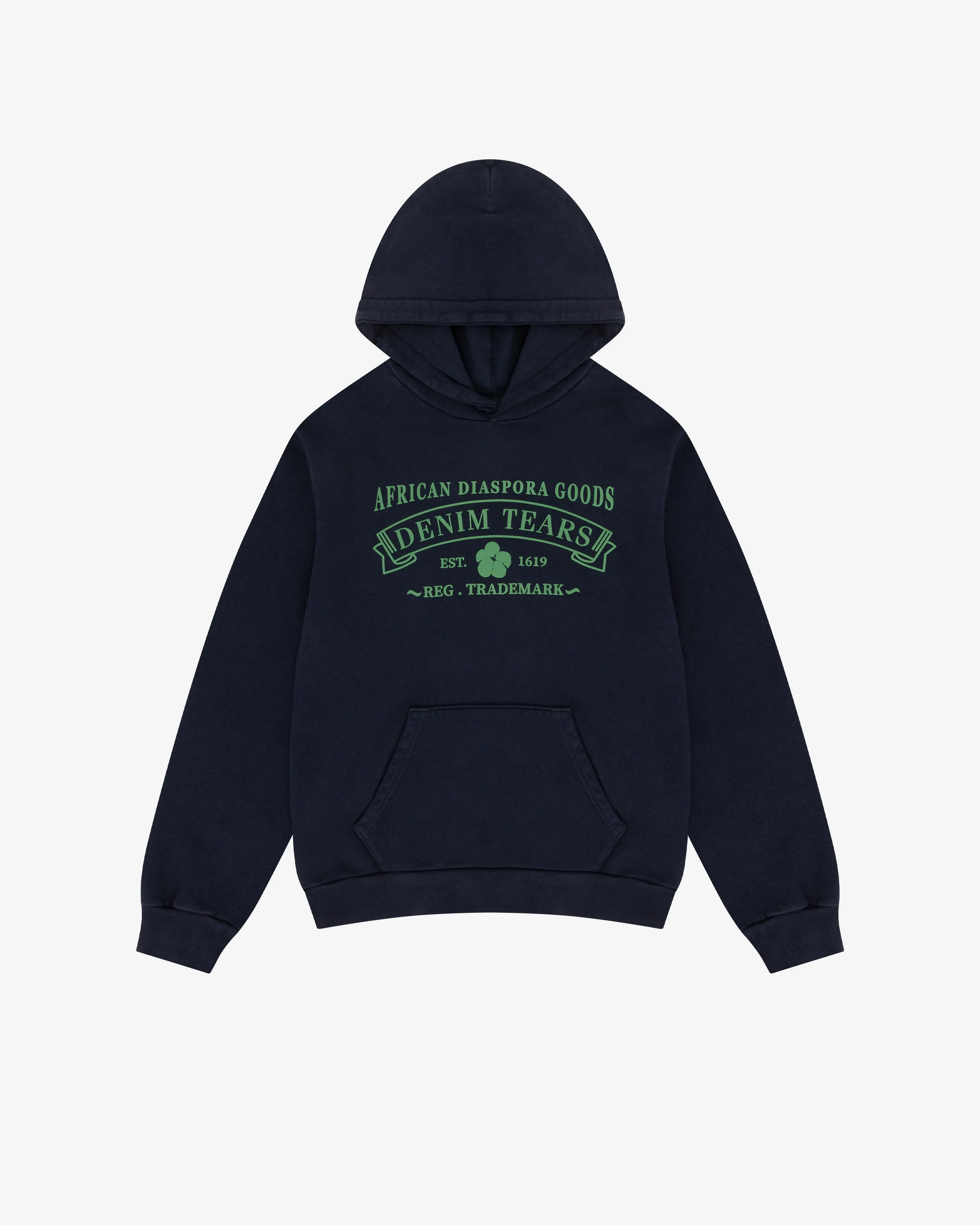 Denim Tears - Men's ADG Hoodie Green Print - (Navy)