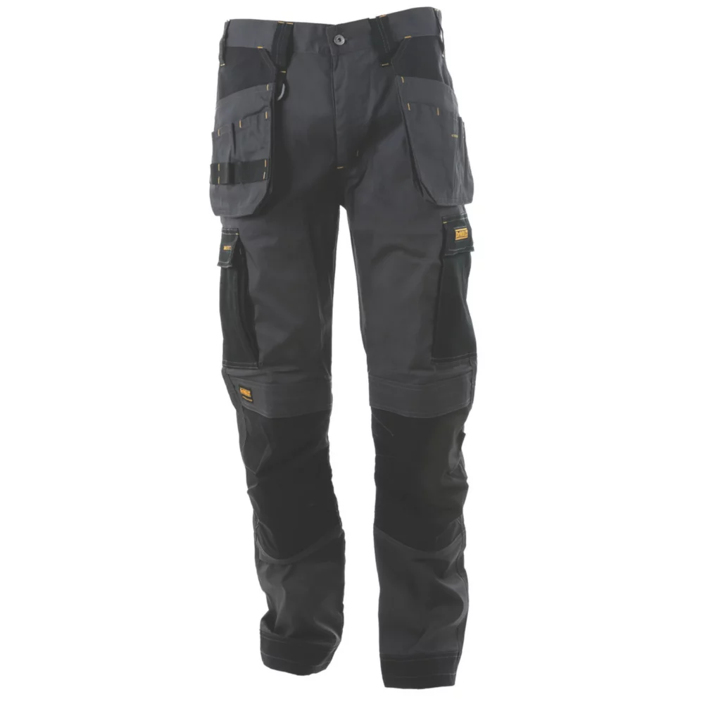 DeWalt Barstow Holster Work Trousers Charcoal Grey 32" W 29" L - Screwfix