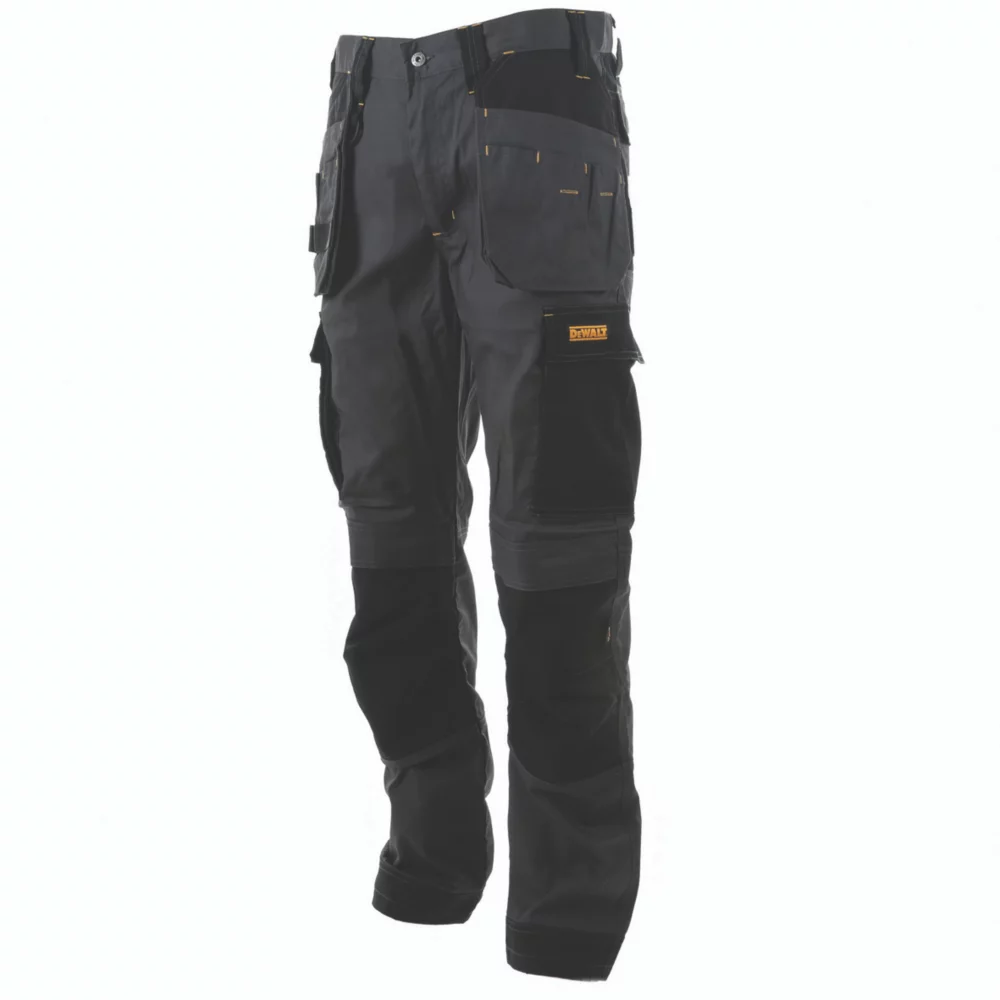 DeWalt Barstow Holster Work Trousers Charcoal Grey 32" W 29" L - Screwfix