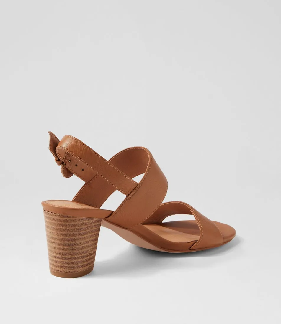 DIANA FERRARI Coasis Dark Tan Natural Leather Sandals