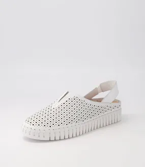 DJANGO & JULIETTE Huyla White Leather Sneakers