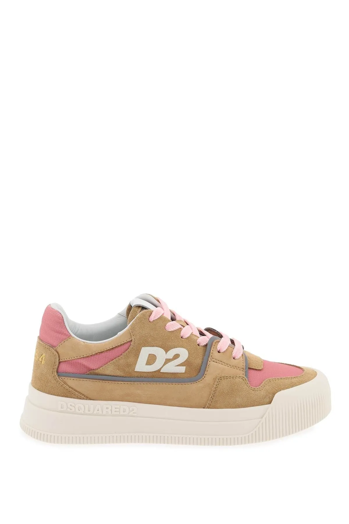 Dsquared2    Dsquared2 Suede New Jersey Sneakers In Leather