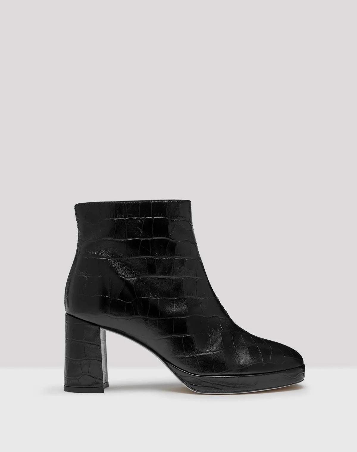 Edith Boot - Black Croc