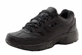 Fila Men's Memory Workshift Sneakers Slip Resistant Trainers Black Sz: 8W